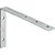 Cantoneira para cortina 7cm x 11cm zincada com 4 peças VONDER - Imagem 1