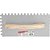 Desempenadeira de aço dentada 250mm x 120mm NOVE54 - Imagem 3
