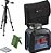 Nível a laser de 2 linhas verdes 10m (raio) precisão ± 0,4 mm/m com tripé e bolsa GLL 2-20g 0 601 065 001 BOSCH - Imagem 6