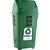 Lixeira plástica 50 litros verde basculante 757VD PLASVALE - Imagem 1