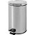 Lixeira redonda 12 litros inox cinza VONDER - Imagem 1