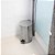 Lixeira redonda 12 litros inox cinza VONDER - Imagem 7