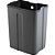 Lixeira retangular 12 litros inox cinza VONDER - Imagem 2