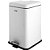 Lixeira retangular 20 litros inox branca VONDER - Imagem 1
