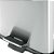Lixeira retangular 20 litros inox cinza VONDER - Imagem 4