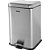 Lixeira retangular 20 litros inox cinza VONDER - Imagem 1