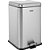 Lixeira retangular 20 litros inox cinza VONDER - Imagem 3