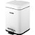 Lixeira retangular 3 litros inox branca VONDER - Imagem 1