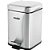 Lixeira retangular 3 litros inox cinza VONDER - Imagem 1