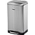 Lixeira retangular 30 litros inox cinza VONDER - Imagem 1