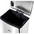 Lixeira retangular 30 litros inox cinza VONDER - Imagem 2