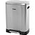 Lixeira retangular 50 litros inox cinza VONDER - Imagem 1