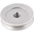 Polia de alumínio 1 canal perfil A 90mm com furo de 3/4" - 19,1mm VONDER - Imagem 2