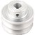 Polia de alumínio 2 canais perfil A 70mm com furo de 5/8" - 15,9mm VONDER - Imagem 1