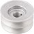 Polia de alumínio 2 canais perfil A 70mm com furo de 5/8" - 15,9mm VONDER - Imagem 2