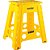 Banqueta plástica dobrável amarela altura 450mm VONDER - Imagem 7