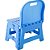 Banqueta plástica dobrável azul altura 220mm com encosto VONDER - Imagem 7