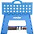 Banqueta plástica dobrável azul altura 220mm VONDER - Imagem 2