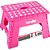 Banqueta plástica dobrável rosa altura 220mm VONDER - Imagem 12
