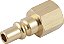 Conector/racord de 1/4" com rosca fêmea 1/4" NPT VONDER - Imagem 1