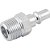 Conector/racord de 1/4" com rosca macho 3/8" NPT VONDER - Imagem 1