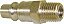 Conector/racord RF-200 com rosca macho 1/4" NPT R.F - 10 unidades - Imagem 1