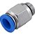 Conexão rápida reta 10mm rosca 1/4" BSP VONDER - Imagem 1
