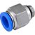 Conexão rápida reta 12mm rosca 1/4" BSP VONDER - Imagem 1
