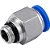 Conexão rápida reta 12mm rosca 1/4" BSP VONDER - Imagem 2