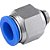 Conexão rápida reta 12mm rosca 1/8" BSP VONDER - Imagem 1