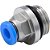 Conexão rápida reta 4mm rosca 1/4" BSP VONDER - Imagem 1