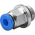 Conexão rápida reta 4mm rosca 1/8" BSP VONDER - Imagem 1
