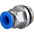 Conexão rápida reta 6mm rosca 1/4" BSP VONDER - Imagem 1