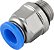 Conexão rápida reta 8mm rosca 1/4" BSP VONDER - Imagem 1