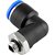Conexão rápida tipo cotovelo (90 graus) rosca 1/8" BSP 12mm VONDER - Imagem 4