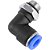 Conexão rápida tipo cotovelo (90 graus) rosca 1/8" BSP 8mm VONDER - Imagem 1