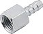 Espigão rosca fêmea de 1/4" NPT com escama de 1/4" cartela com 2 peças VONDER - Imagem 2