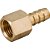 Espigão rosca fêmea de 1/4" NPT com escama de 5/16" cartela com 3 peças VONDER - Imagem 1