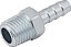 Espigão rosca macho de 1/4" NPT com escama de 1/4" cartela com 2 peças VONDER - Imagem 2