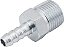Espigão rosca macho de 3/8" NPT com escama de 1/4" cartela com 2 peças VONDER - Imagem 1