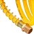 Mangueira/tubo poliuretano e PVC amarelo espiral conector 1/4"NPT macho 5,0mm x 8,0mm com 15,0m VONDER - Imagem 2