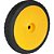 Roda de 300mm x 60mm plástico e borracha para a varredeira manual VPV 920 VONDER - Imagem 1
