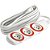 Extensão elétrica com 5 metros cabo PL 3 x 0,75 mm² 2P+T gelo modelo No Shock 45 1714 DANEVA - Imagem 1