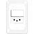 Conjunto com 1 interruptor simples e tomada 2P+T 20 A LGX10320 PIAL POP - Imagem 1