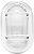 Luminária branca tipo tartaruga E27 40W 0207000901 TASCHIBRA - Imagem 1