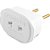 Pino adaptador 2P universal branco 1658 DANEVA - 12 unidades - Imagem 1