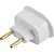 Pino adaptador 2P universal branco 1658 DANEVA - 12 unidades - Imagem 2