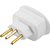 Pino adaptador 3P universal redondo branco 1662 DANEVA - 15 unidades - Imagem 3