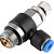 Regulador de velocidade 4mm rosca 1/4" BSP VONDER - Imagem 1
