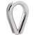 Anilha/sapatilho para cabo de aço 9,53mm - 3/8" inox VONDER - Imagem 1
